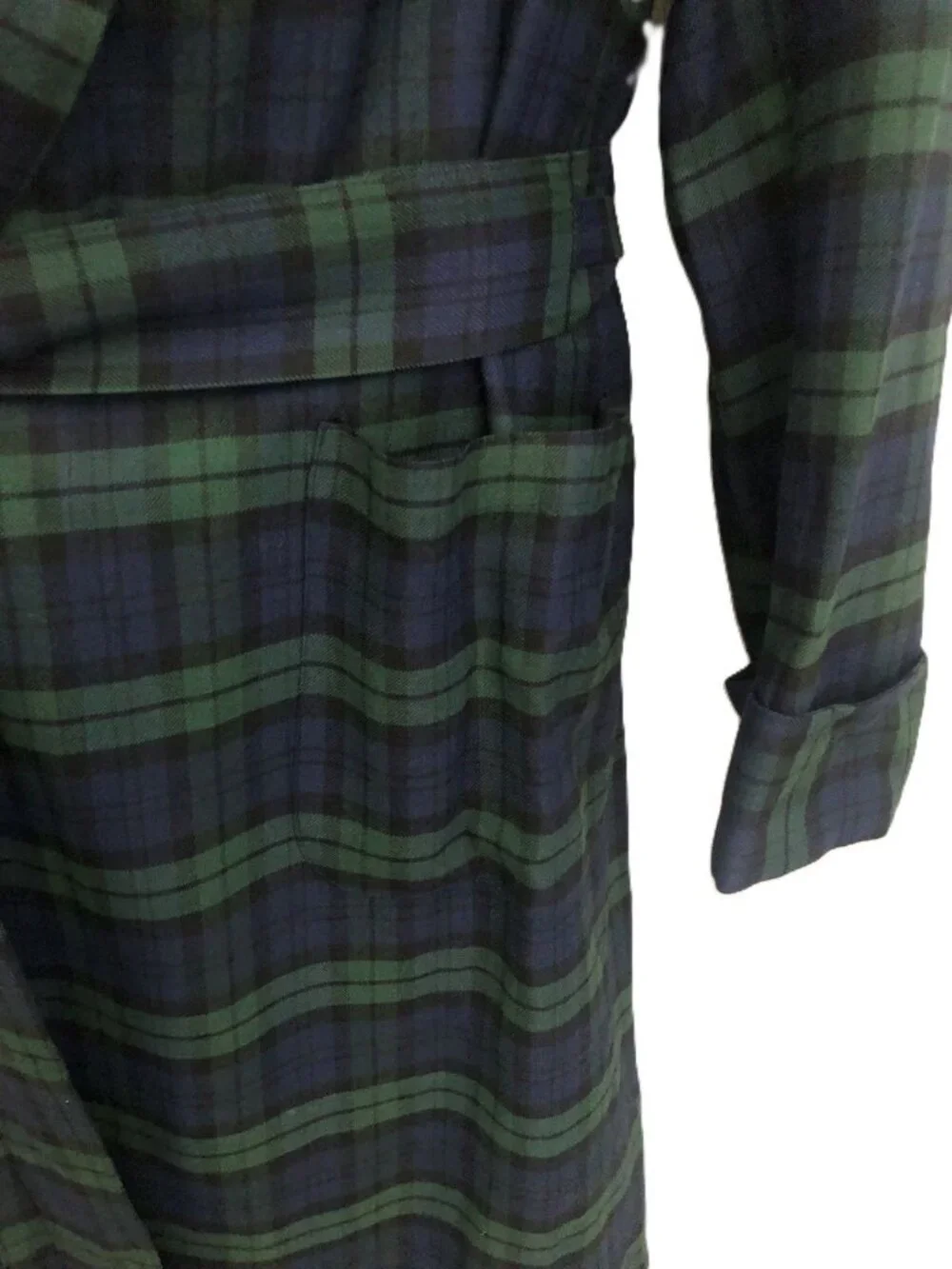 Baskin Chicago Vintage Mid-Century Classy Plaid Robe Smoking Jacket